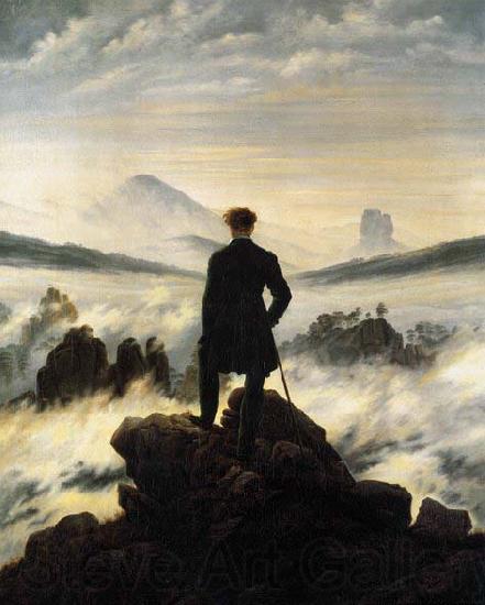 Caspar David Friedrich The Wanderer above the Mists France oil painting art